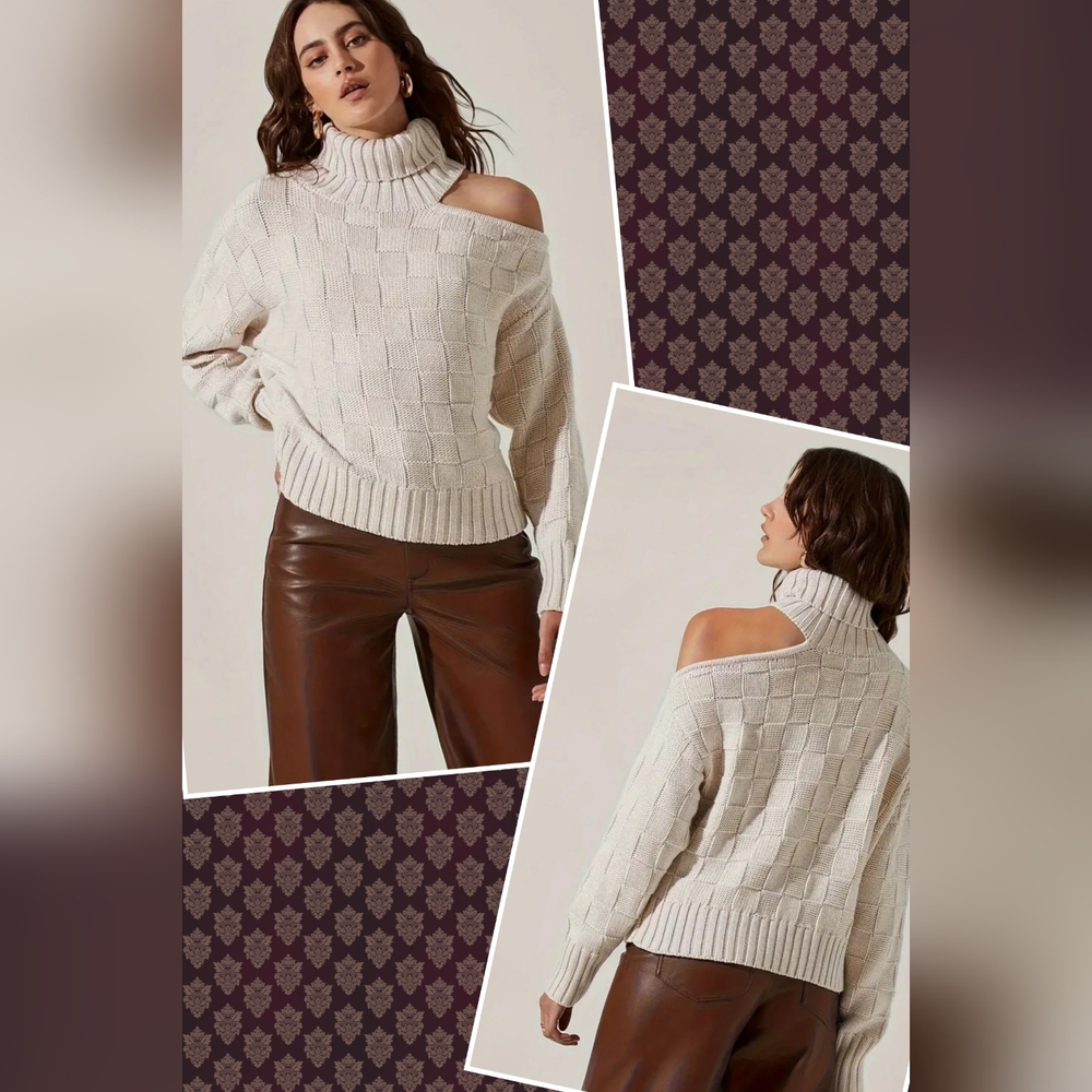 Boutique Cold Shoulder Sweater